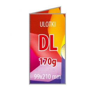Ulotki 2x DL-170g -1000 sztuk