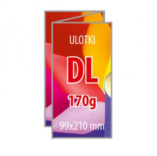 Ulotki 3 x DL-135g -3000 sztuk