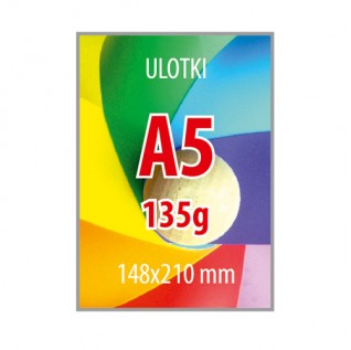 Ulotki A5 -135g - 1000 sztuk