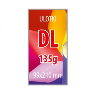 Ulotki DL - 135g - 1000 sztuk