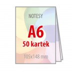 Notesy A6 - 50 kartek - 200 sztuk