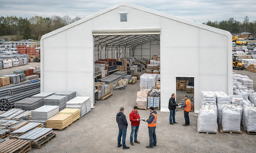 Wizualizacje 3d - Hala magazynowa 15x30 m